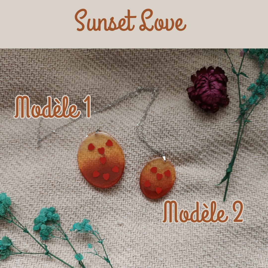 Pendentif – Été Pep’s – Bijoux colorés été – Sunset, Tropical, Fruity