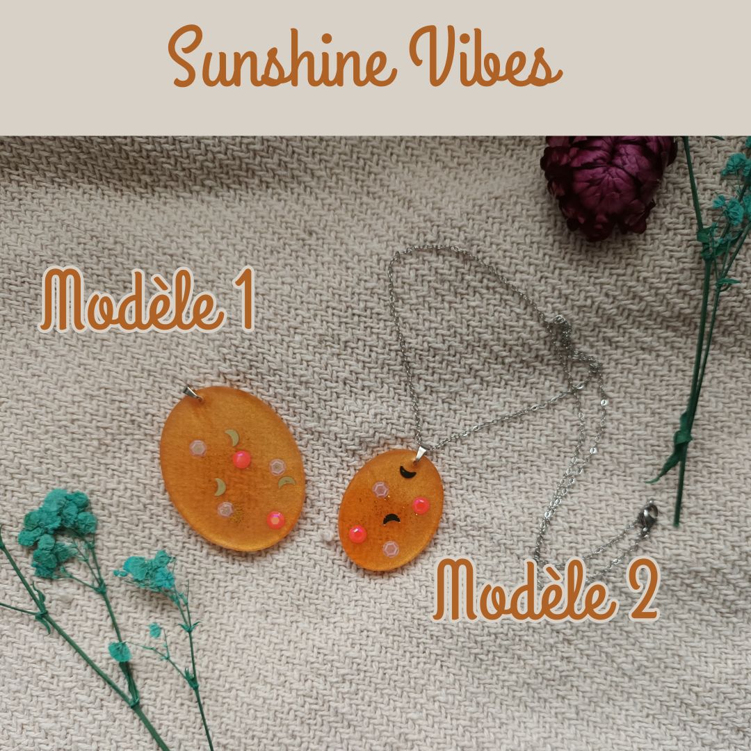 Pendentif – Été Pep’s – Bijoux colorés été – Sunset, Tropical, Fruity