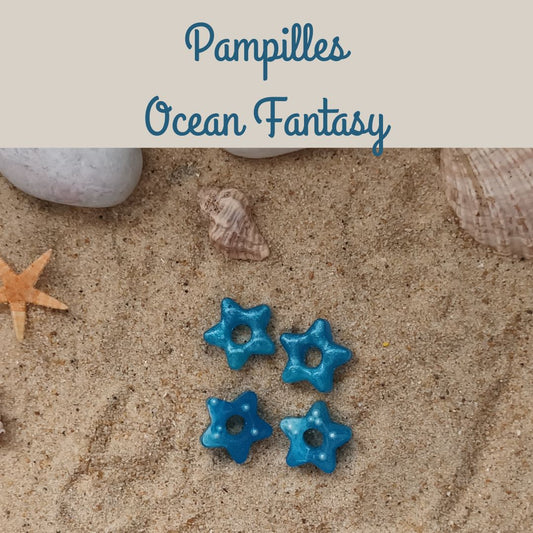 lot de 2 Pampilles Ocean Fantasy – Duo bleu & blanc nacré, perles