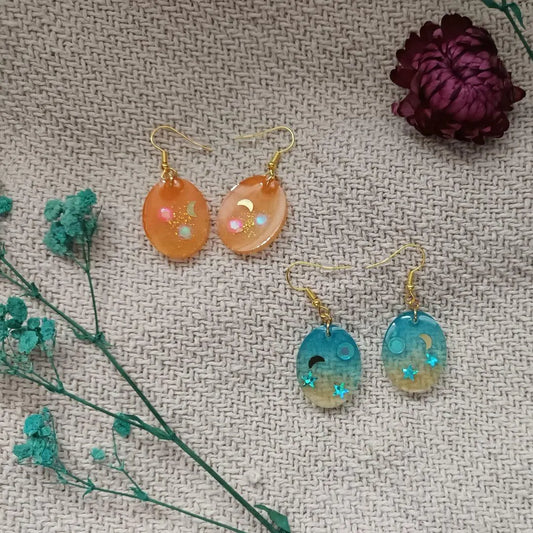 Boucles d'oreilles – Été Pep’s – Bijoux colorés été – Sunset, Tropical, Fruity